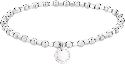 LIEBESKIND BERLIN Beads Armband – kleine Kugeln aus Edelstahl – Silber, Gold, Roségold & Schwarz – elastisch und vielseitig kombinierbar – Geschenkidee