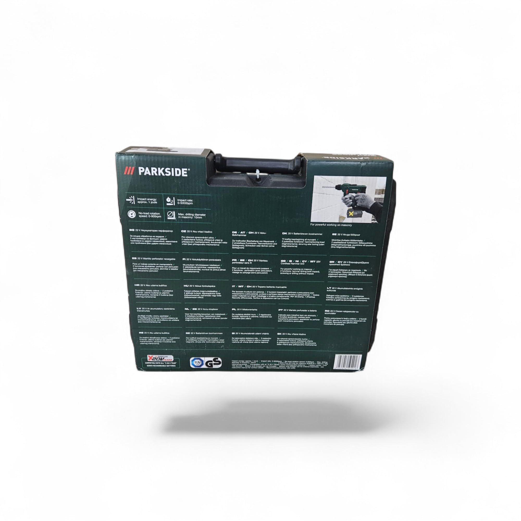 Marteau perforateur sans fil avec SDS-plus PABH 20-Li B2, 20 V PARKSIDE