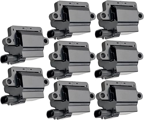 Juego de 8 bobinas de encendido cuadradas compatibles con Cadillac Chevy GMC Escalade Avalanche Silverado Suburban Tahoe Topkick Savanna Sierra