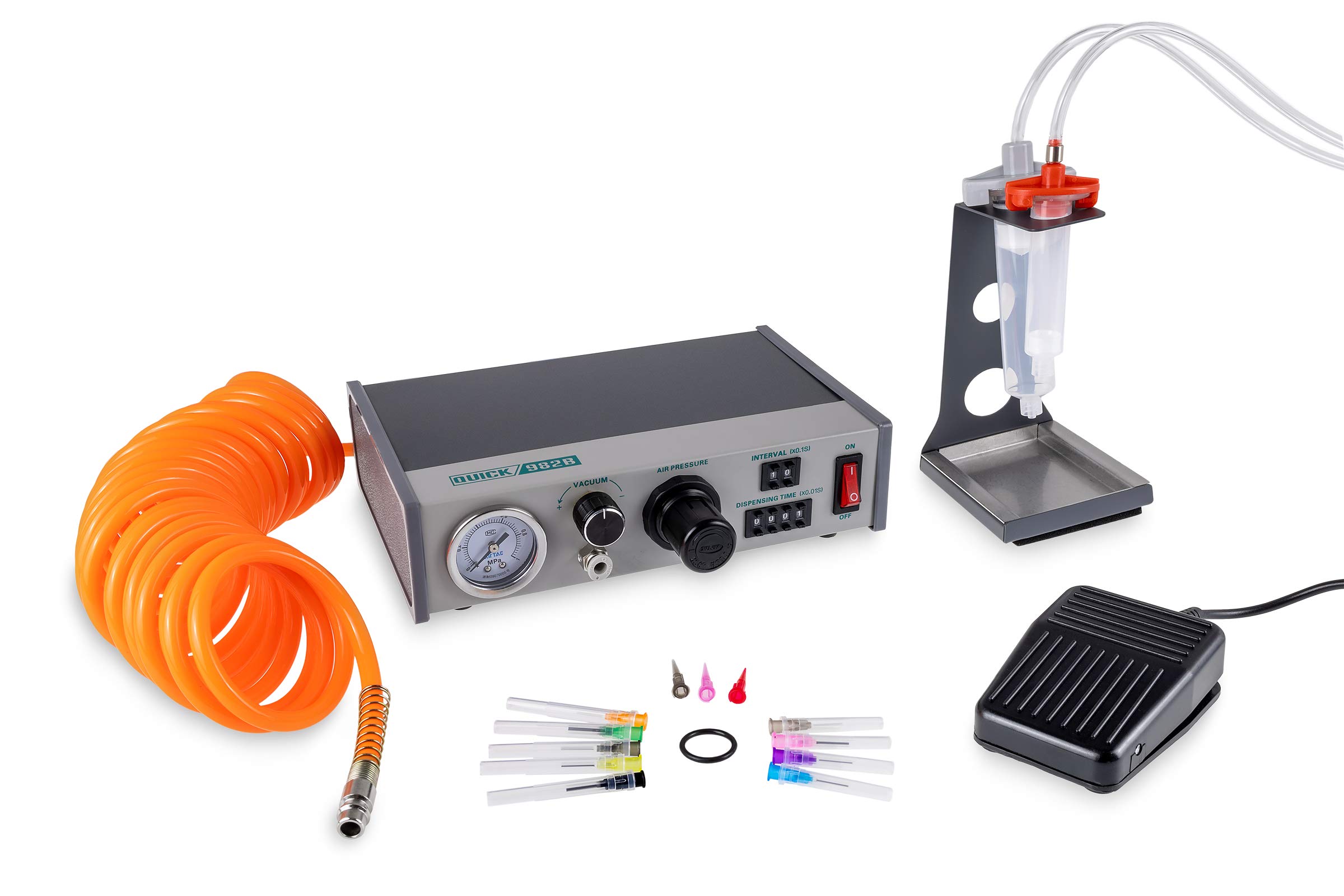 QUICK QU982B Hand-Dispenser für industriellen Einsatz komplettes Starter-KIT mit 10cc & 30cc Kartuschen