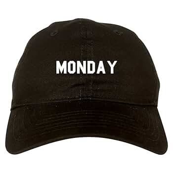 FASHIONISGREAT Monday Days of The Week Dad Hat Black at