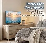 Impecca 32” LED TV 720P HD, HDMI & USB Ports Full Function Remote Control Built-in Stereo Speakers Wall Mountable Frameless Design, None-Smart