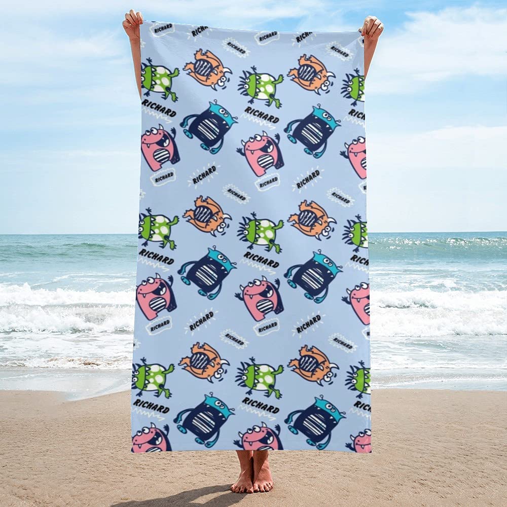 Serviette ET Cape DE Bain Licorne PERSONNALISÉE AU PRÉNOM DE L'enfant