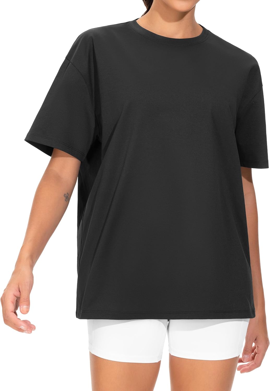 THE GYM PEOPLE Women's Oversized T Shirts Summer Casual Short Sleeve Tops Crewneck Loose Workout Basic Tees - Image 2