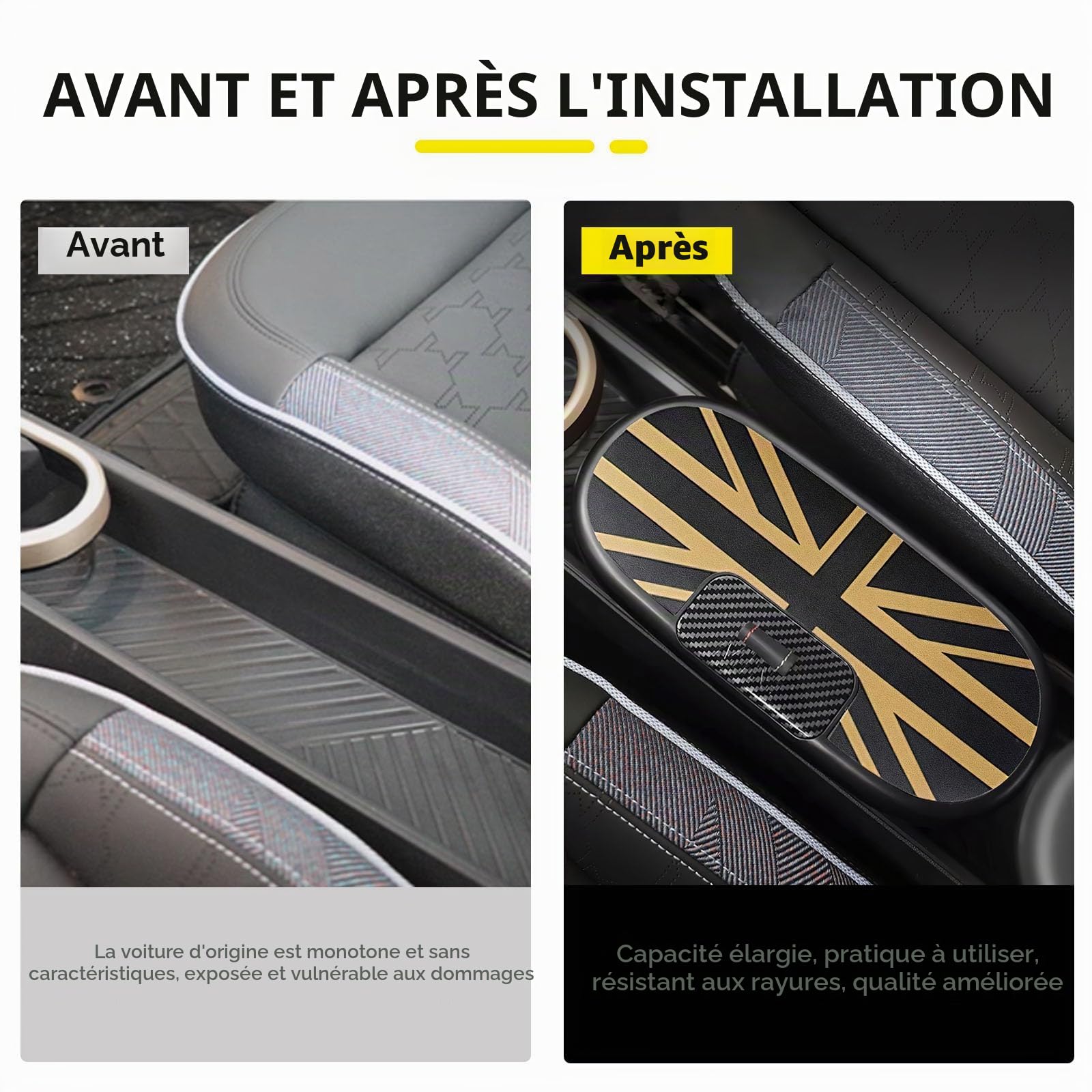 Boîte de rangement console centrale Organiseur accoudoir Plateau pour Mini Cooper Aceman J01 J05 2024 2025 Accessoires boîte de vitesses automatique Compartiment de rangement dans la console