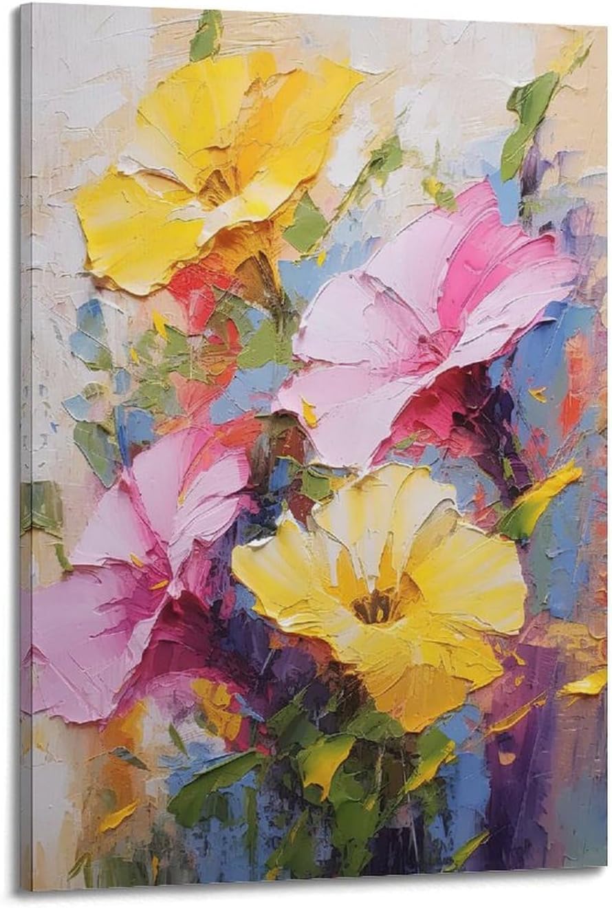 GTTHOK Poster décoratif sur toile Motif onagre 20 x 30 cm