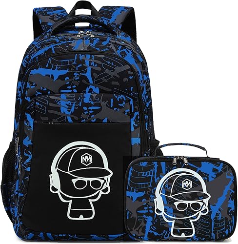 Vista 9 de Mochila escolar para niños con fiambrera para niñas, bolsa de libros, mochila escolar preescolar, jardín de infantes, mochila para niños pequeños