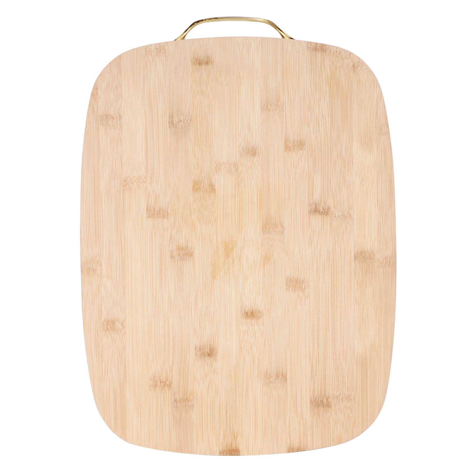 Cocoarm Bambusowa Deska do Krojenia Deska do Krojenia 40 X 30 X 3,4 Cm Prostokątna Ciasta z Metalowym Uchwytem Grube Bambusowe Narzędzie Kuchenne Przygotowywania Posiłków Krojenie Chleba Mięso Warzywa