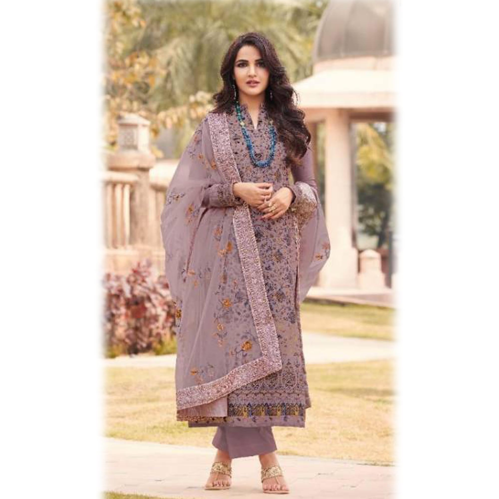Pronto da indossare Eid Festival Salwar Kameez vestito indiano pakistano stile partito ricamato per le donne