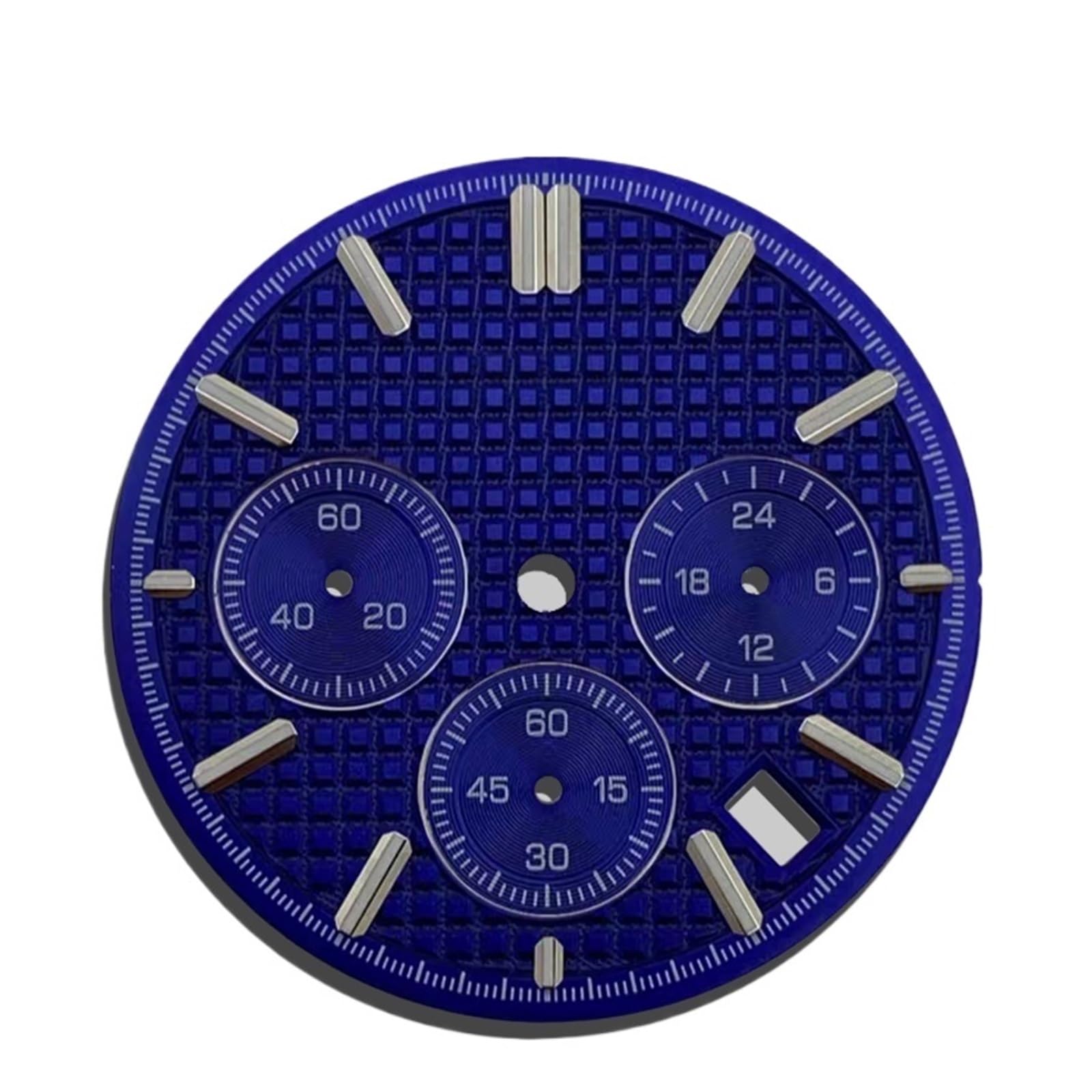1 szt. 31,5 mm tarcza S Standard nadaje się do kompatybilnych mechanizmów kwarcowych VK63 zielone świecące akcesoria zegarków(Blue)