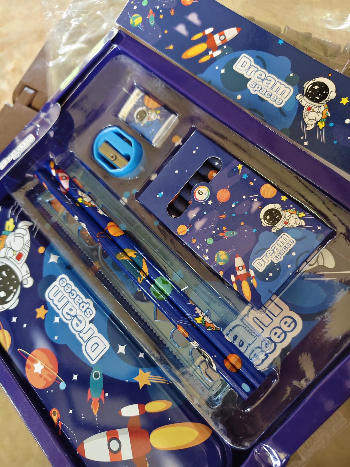 FunBlast Space Theme Stationery Kit for Kids - Stationery Box Pencil ...