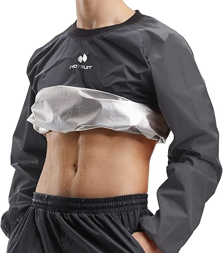 HOTSUIT Traje de sauna para hombre, anti rasgaduras, trajes de sudor para gimnasio, boxeo, chaquetas de entrenamiento