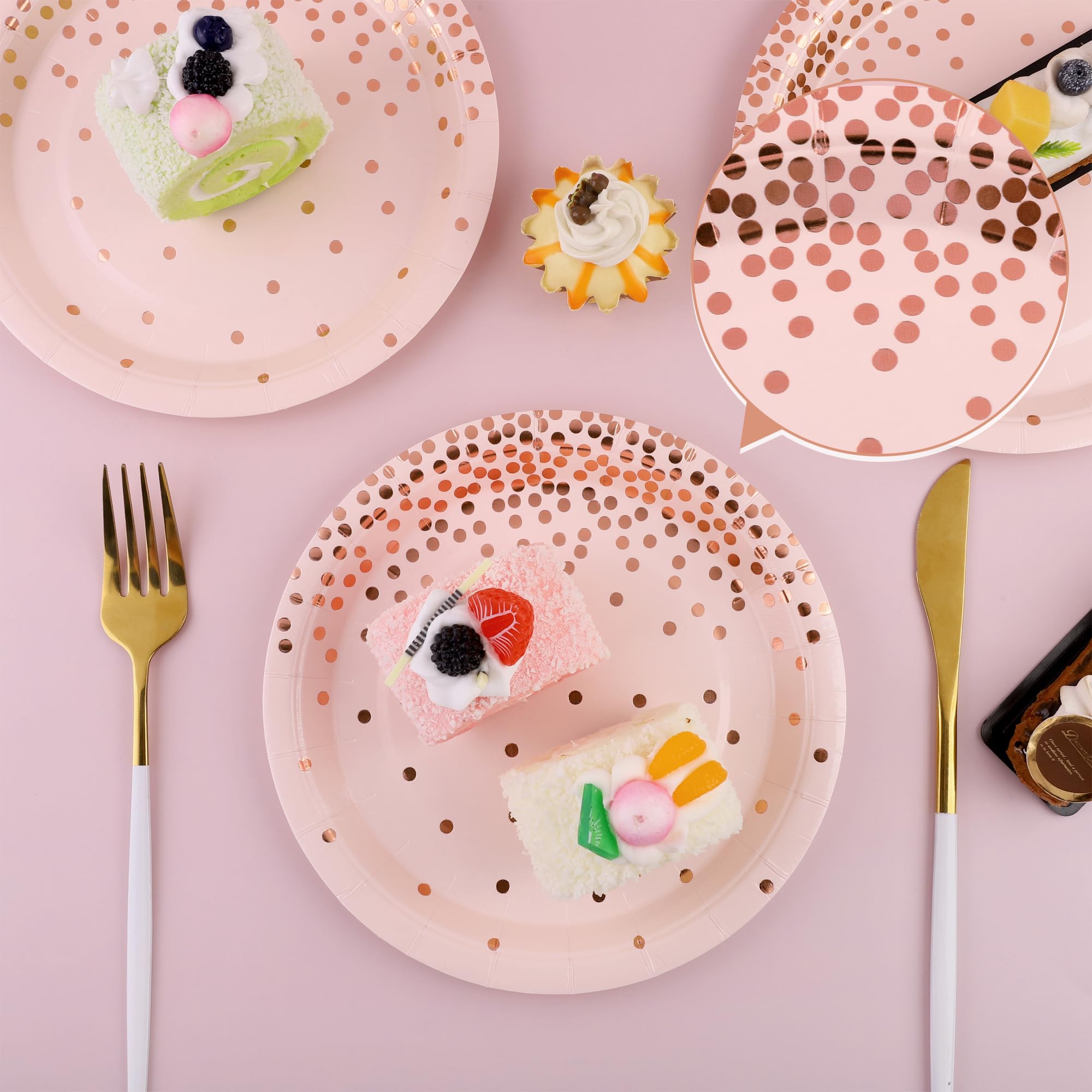 Trimming Shop Lot De 70 Pièces De Vaisselle Jetables De Fête De 17,8 Cm, 20 Assiettes De 22,9 Cm, 16 Gobelets De 255,1 G, 20 Serviettes