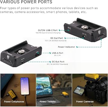 Tilta Nucleus Nano II Base Kit and F970 Battery Plate Bundle