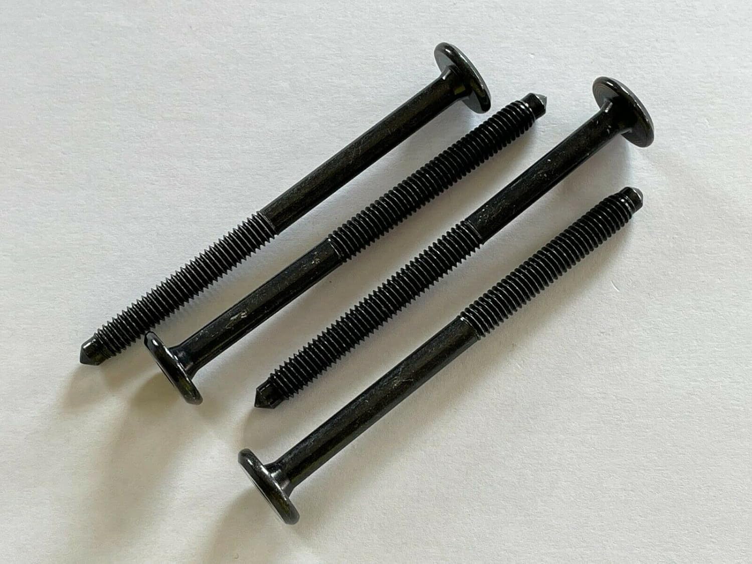 Metric Screws Metal Part # 106569 (4 Pack) for IKEA Furniture Hardware Parts Black