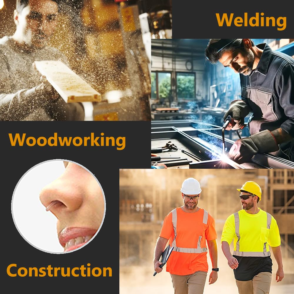 Filtri Nasali WoodyKnows Per Polvere - 4 Filtri + 48 Ricambi, Taglia L - Foto 9