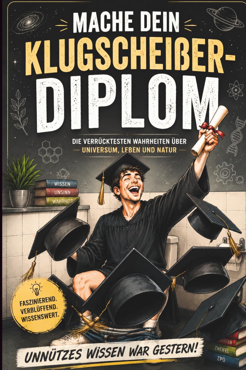 Mache dein Klugscheißer-Diplom: Unnützes Wissen war gestern. Eine verrückte Reise durch Universum, Leben, Menschheit und Natur.