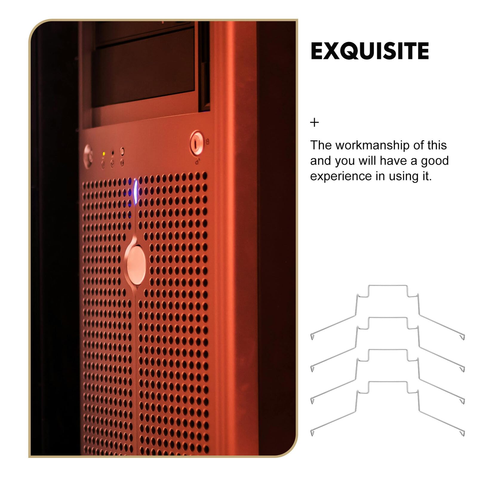 4 fibbie per raffreddamento CPU in acciaio a molla, clip per dissipatore di calore CPU da 12 cm, con facile montaggio e funzione di protezione