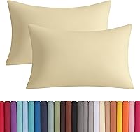 Vista 41 de BEDSUM Juego de 2 fundas de almohada de microfibra estándar suaves, resistentes a las arrugas y de fácil cuidado con cierre de sobre para niños, 20