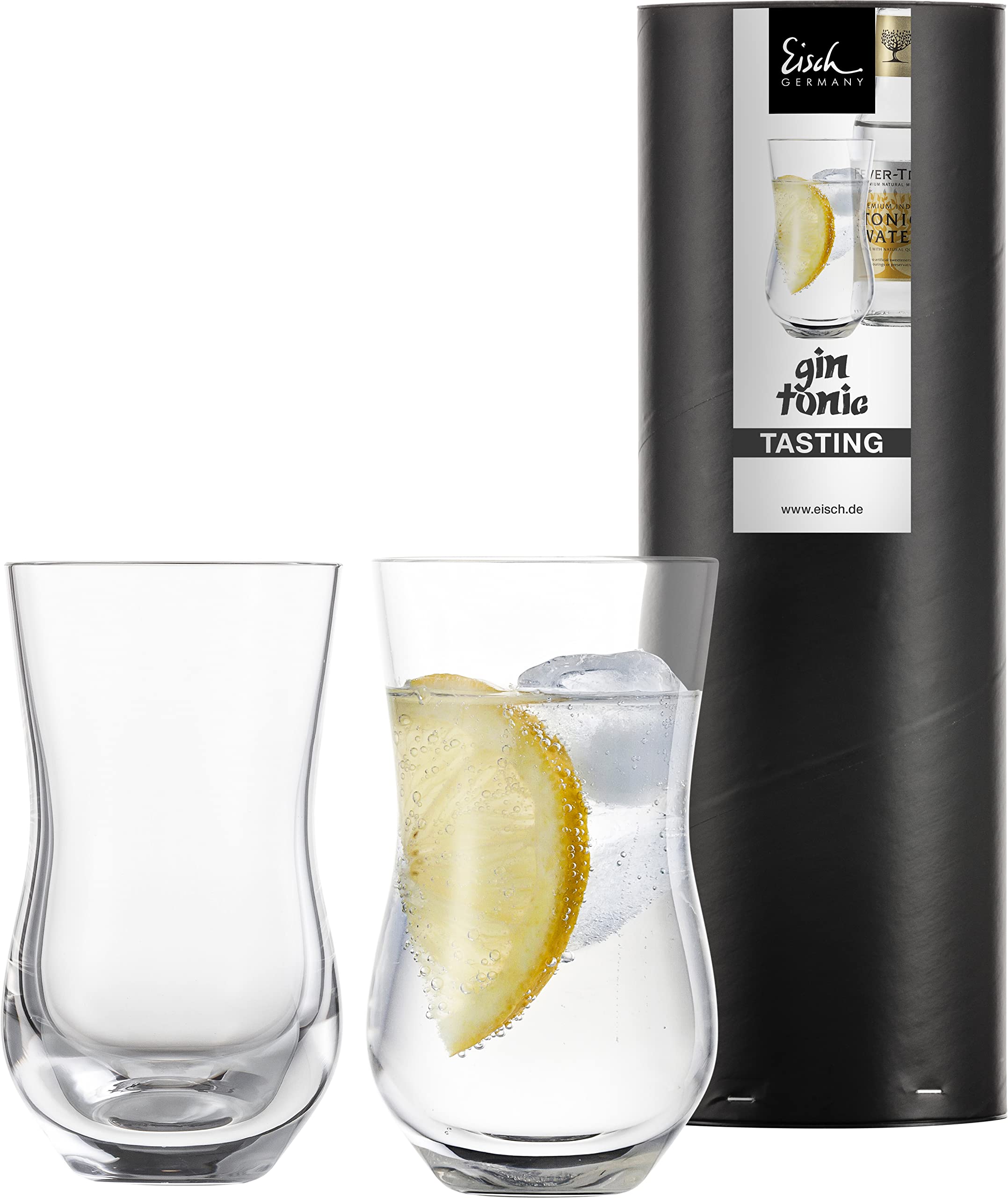 Topkapi elite 251.181 Tommy - Juego de 2 vasos especiales para ginebra tónica, cuerpo de cristal entallado, apto para lavavajillas, hecho a mano, cristal sin plomo, fabricado en Alemania