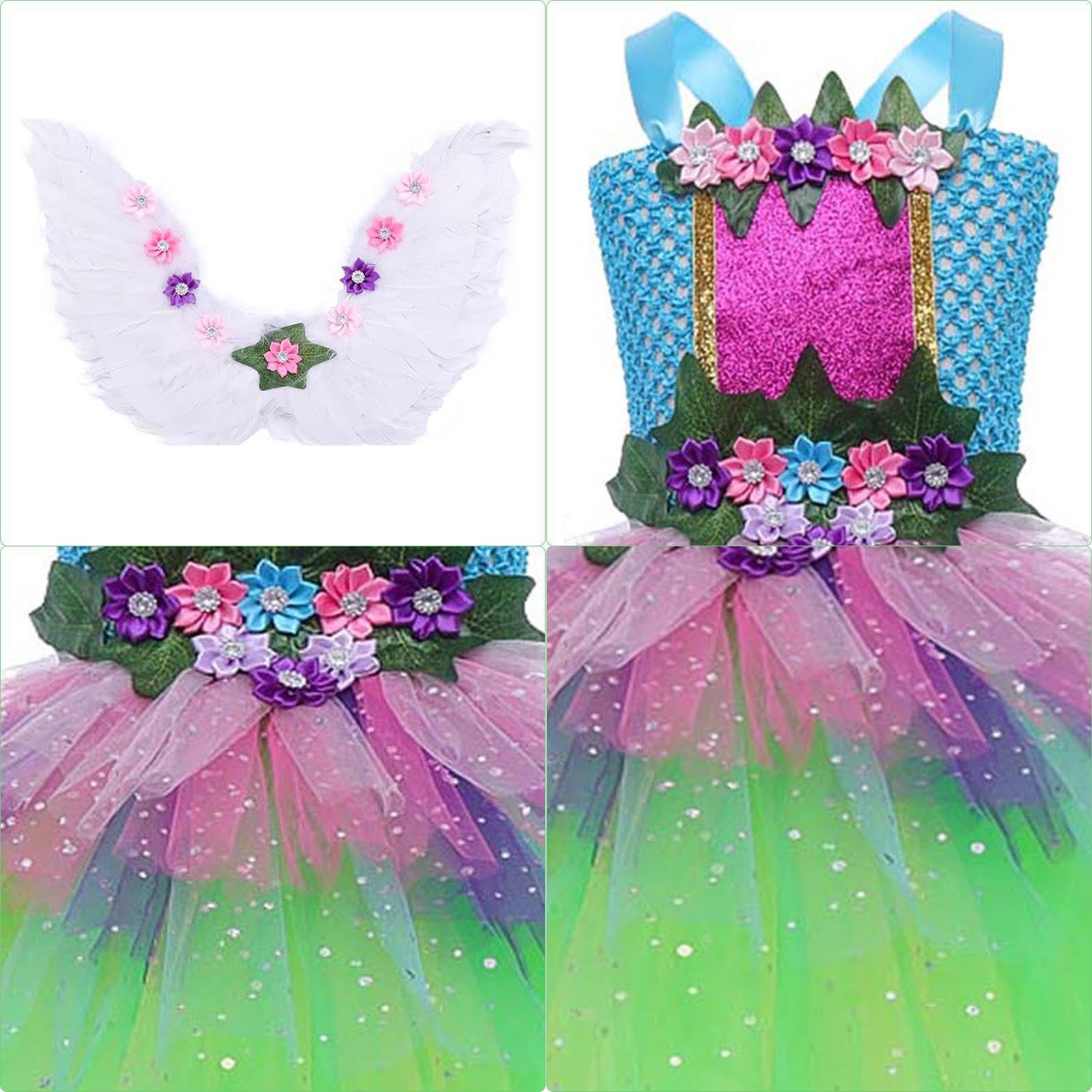 Generico Costume Da Fata Per Bambine Abito In Tutù Cosplay Con | Costume da fiaba Per Compleanno, Cosplay, Carnevale, Capodanno, Matrimonio, Eventi