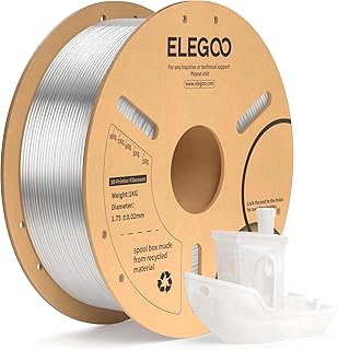 ELEGOO PLA+ Filament 1.75mm Transluzent 1KG, PLA Plus 3D Drucker Filament, Härter und Stärker Filament-3D-Druckmaterialie...