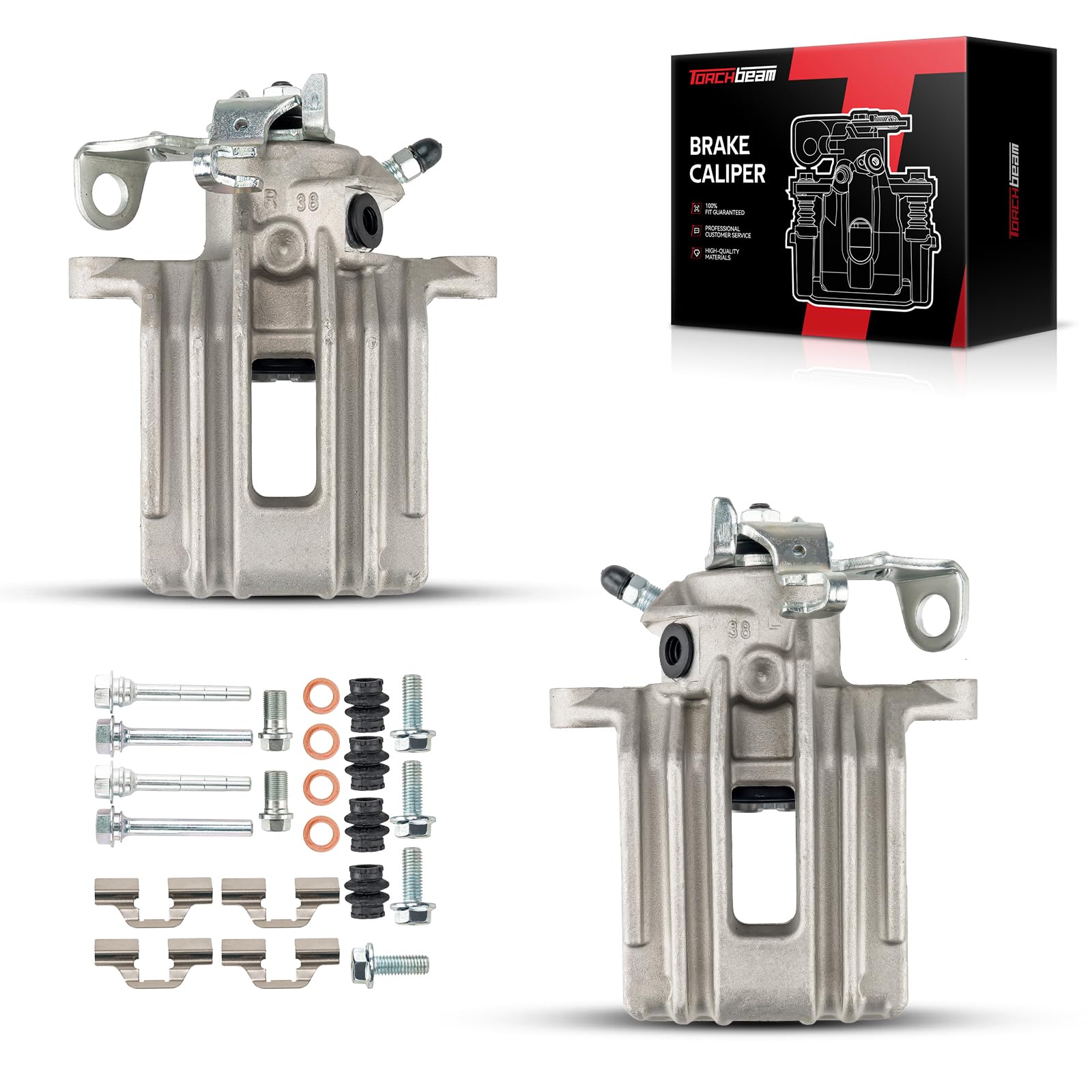 Torchbeam Rear Brake Calipers Set for Volkswagen Beetle 1998-2000