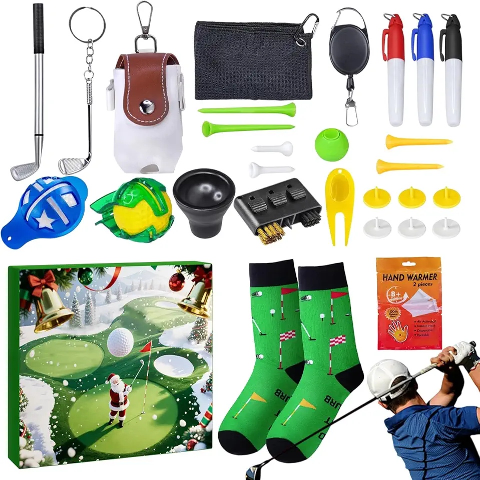 Golfjulkalender med accessoarer