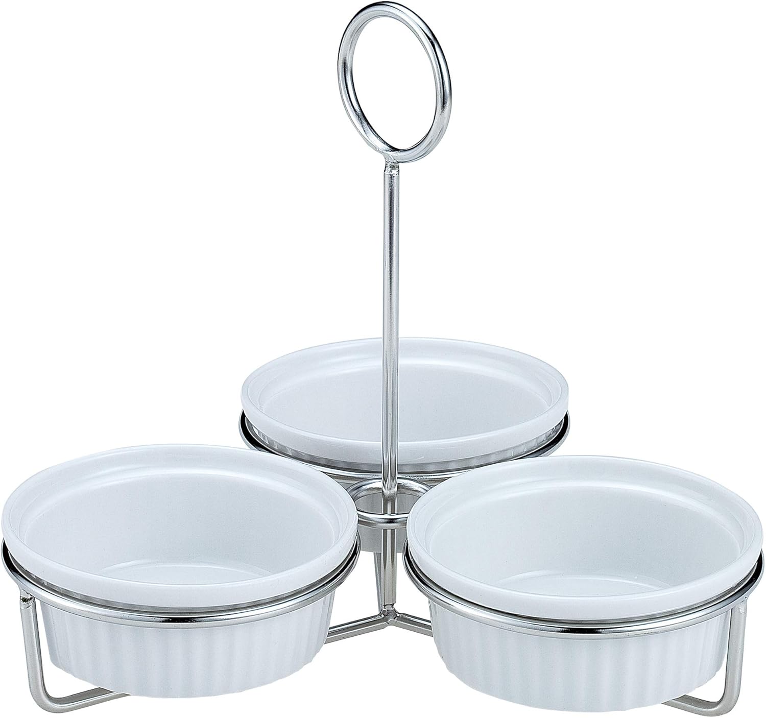 Sanho Sangyo 03141013 Serving Cutlery, Silver, 3 Piece Set, Wire, Condiments, Plate Included