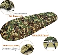 Vista 2 de MT Sistema de sacos de dormir modulares militares del ejército, múltiples capas con cubierta Bivy para todas las estaciones, bosquemulticámara