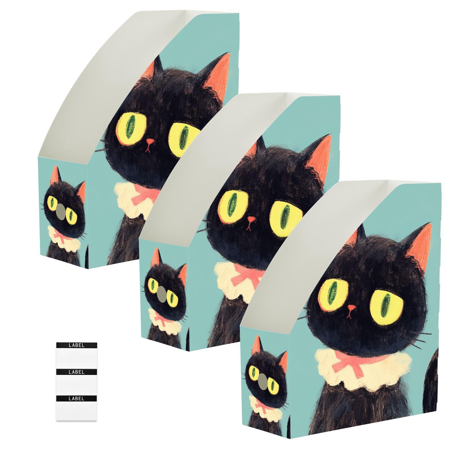 Lot de 6 dossiers pliables pour magazines avec onglets de 22,9x30,5cm