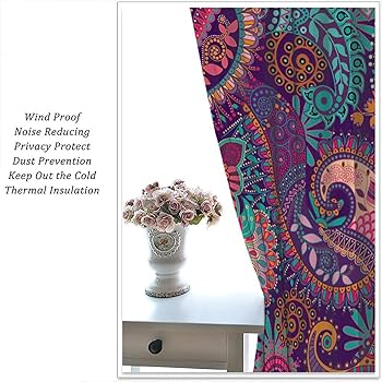 Amazon｜ヴィンテージボヘミアンカーテン、インディアンボヘミアン