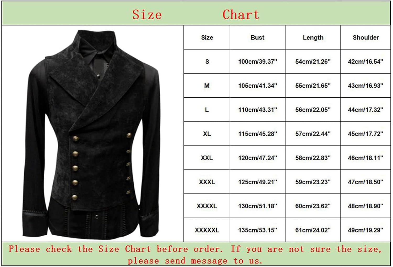 ZYXTIM Men's Sleeveless Tailored Herringbone Tweed Lapel Waistcoat Gothic Steampunk Double Breasted Jacquard Brocade Vest