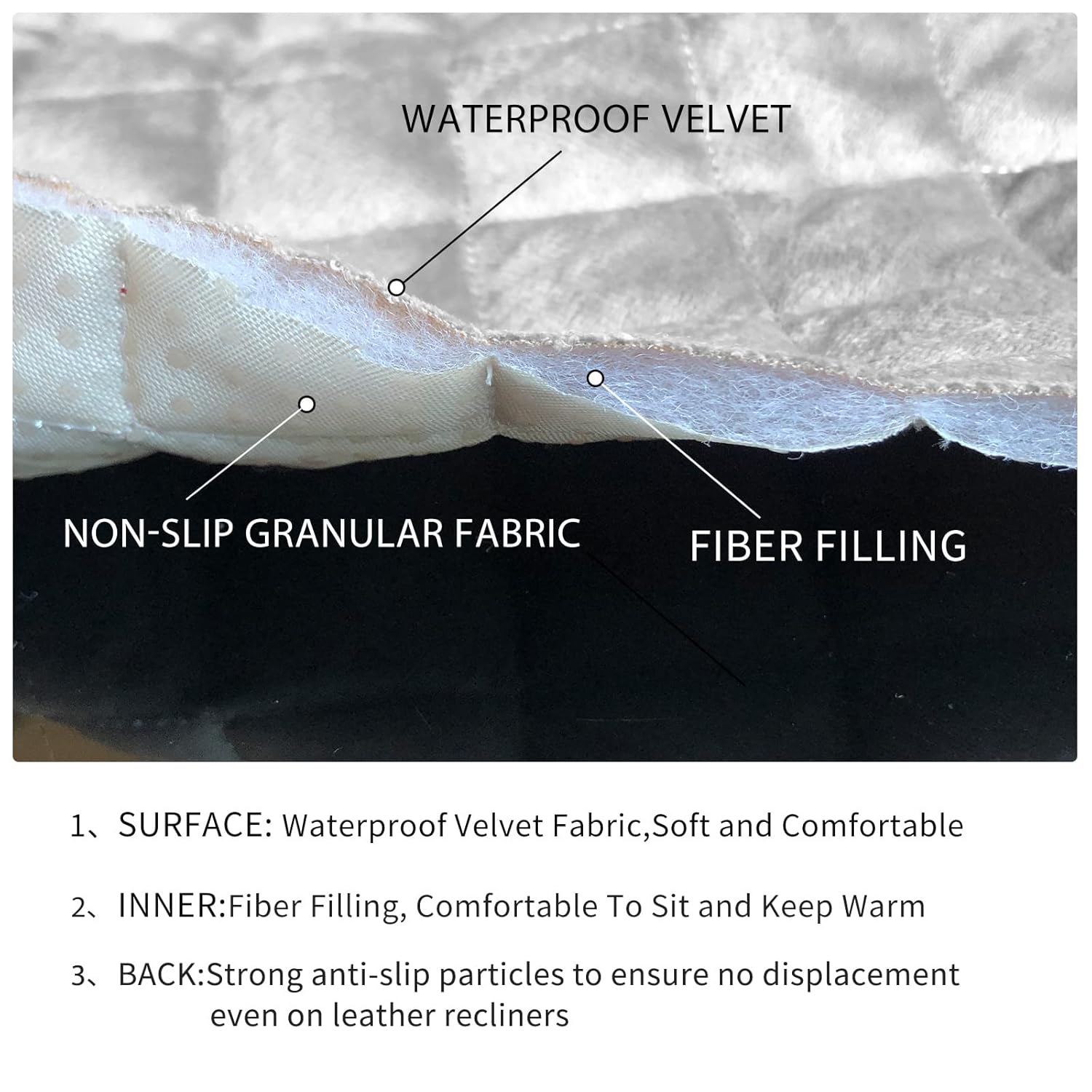 Lufeijiashi Velvet Riclineer Cover Non Slip Waterproof Waterproof Large Renlineer Chair Cover Cover Recliner Sofa Cover for Leather Chairs Lufeijiashi Velvet Riclineer Cover Non Slip Waterproof Waterproof Large Renlineer Chair Cover Cover Recliner Sofa Cover for Leather Chairs