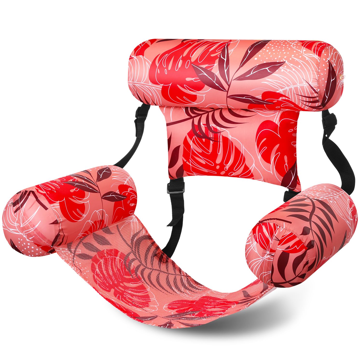 Sonwyoung Inflatable Pool Floats Adult Floating Lounge Chairs Blow up Pool Noodles for Adult Heavy Duty Swimming Tropical Plants Fun Pattern Floating