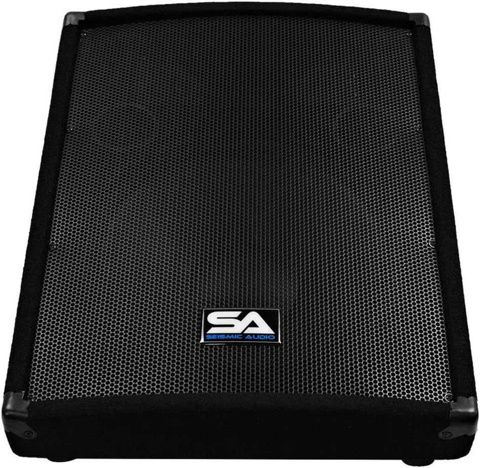 Seismic Audio - 15 Inch Floor Wedge Style Monitor - Studio, Stage, or Floor use - PA/DJ Speakers - Bar, Band, Karaoke, Church, Drummer use - Image 2