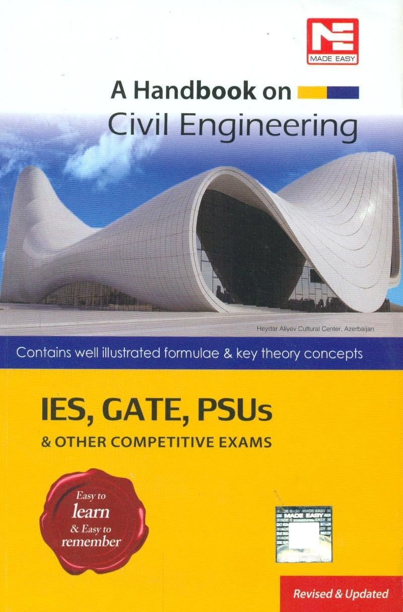 A Handbook On Civil Engineering: Ies, Gate, Psu'S & Other Competitive