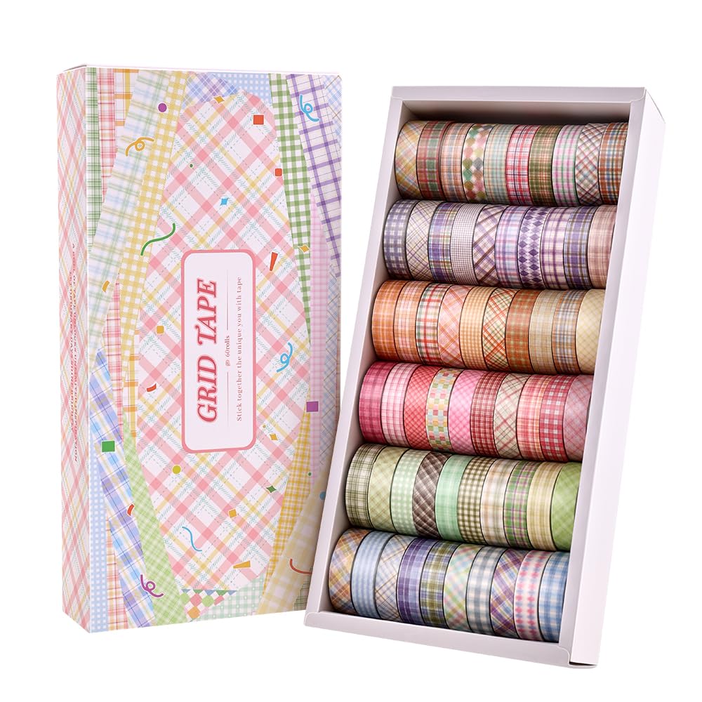 Colorful Washi Tape Set - 30 Rolls for Scrapbooking -10