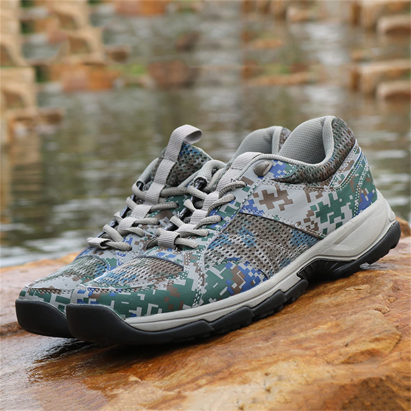 Scarpe da Trail Running da Uomo, Scarpe da Ginnastica da Trekking Scarpe da Campeggio da Viaggio Mimetiche per Esterni