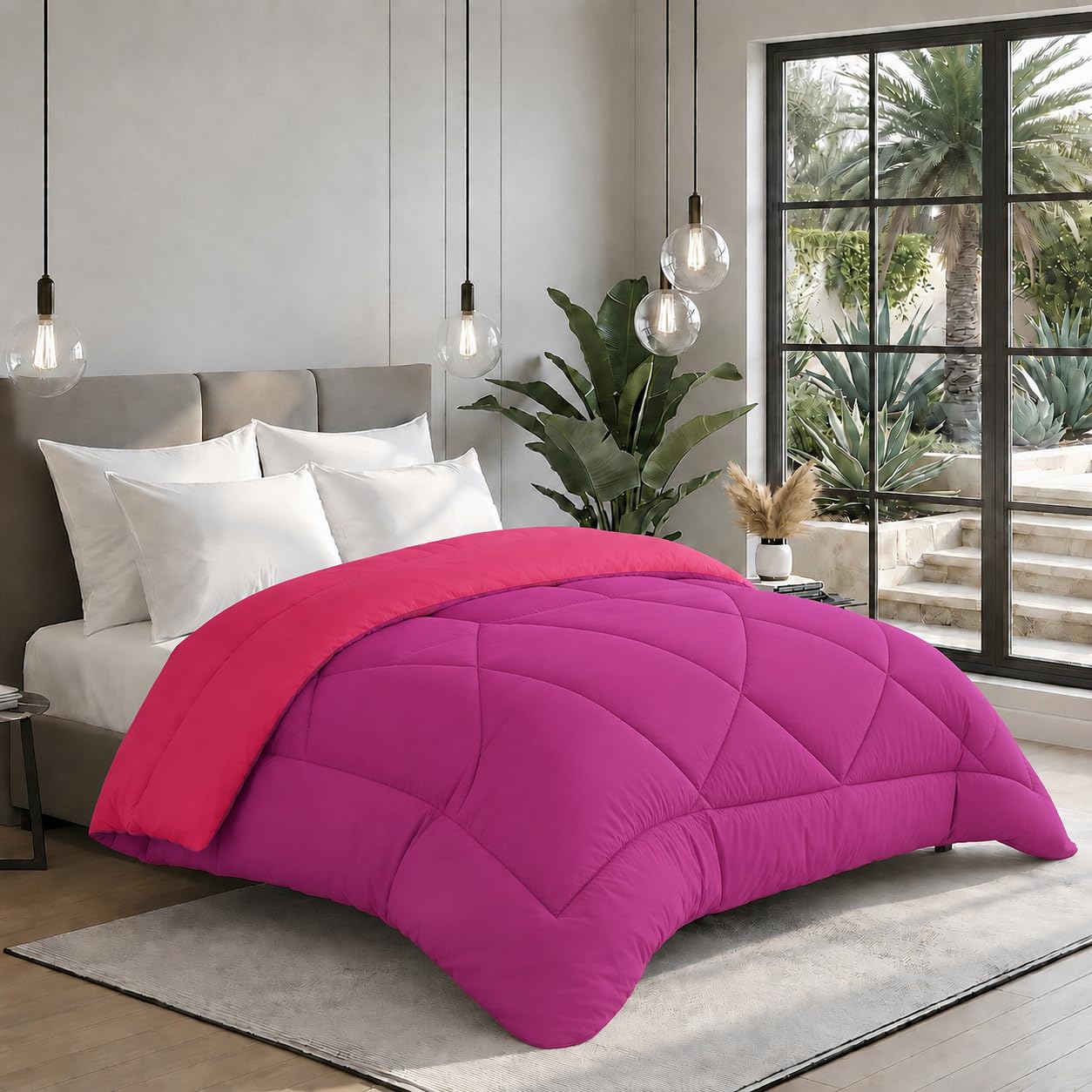 Monte Carlo Double Comforter - Lightweight & Reversible -9