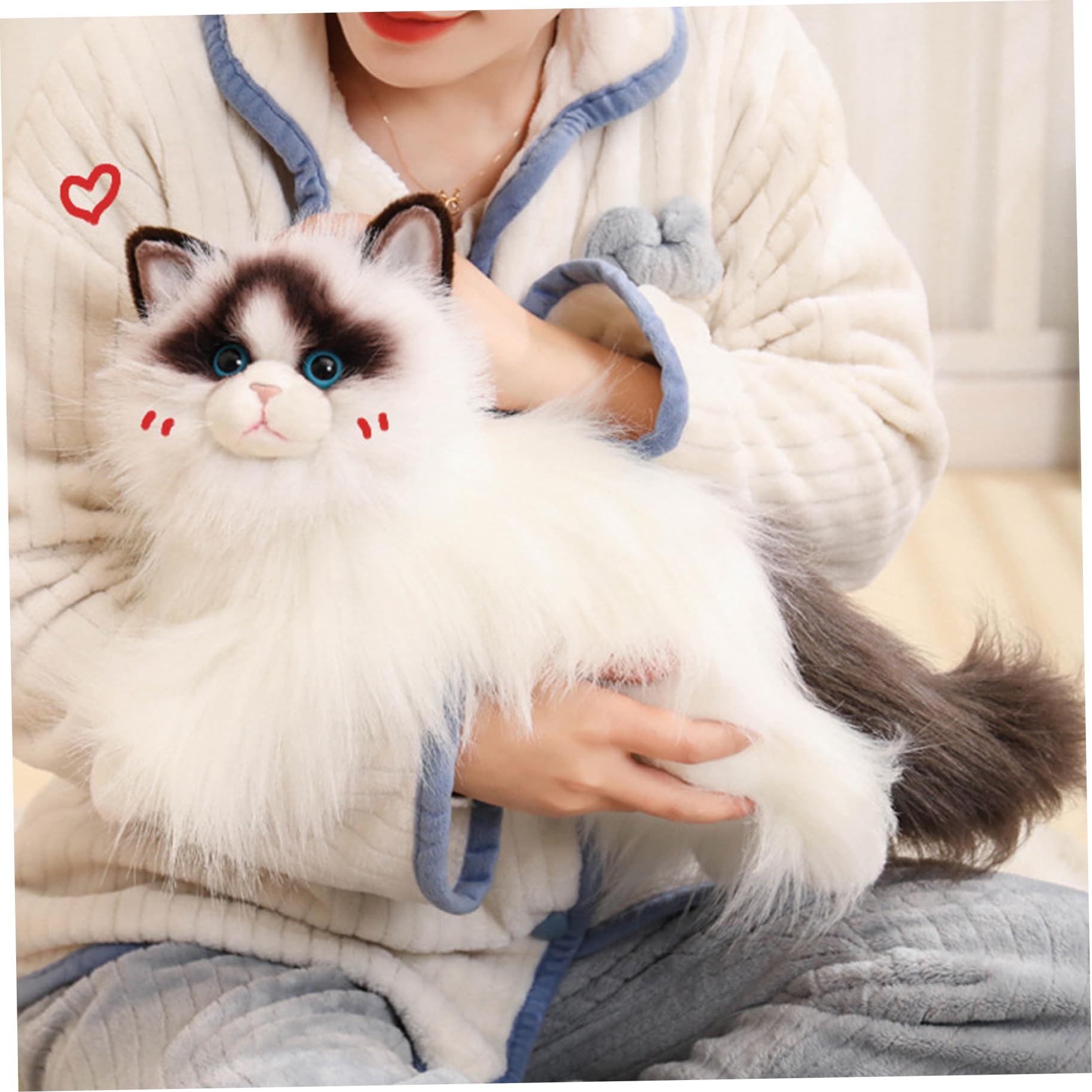 Animal de Peluche de Gato Realista Peluche de Gato de Suave y Esponjoso de 19 7 Pulgadas para niños niñas y niños