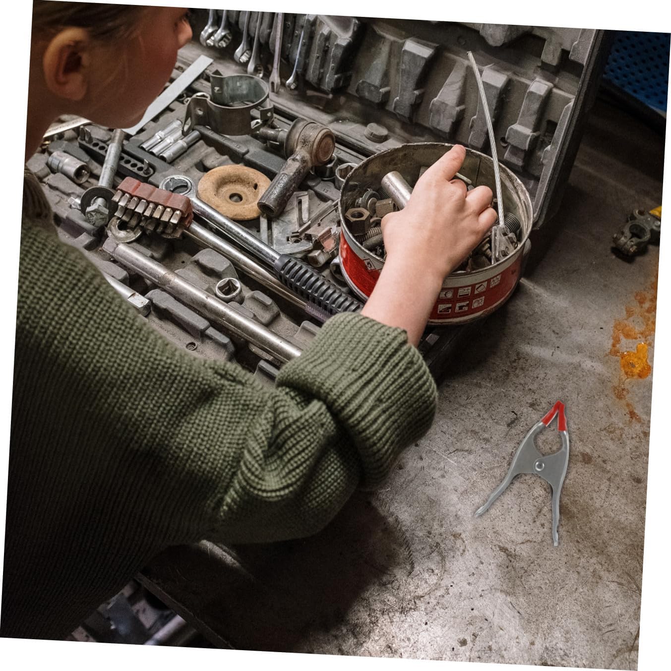 10pcs A-shaped Carpentry Spring Clamps Iron Woodworking Clips Heavy-duty Quick-release Hand Tools for Woodworking and Carpentry Projects