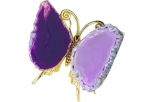 Enchanting Purple Agate Butterfly Crystal Decoration: A Talisman of Healing and Beauty