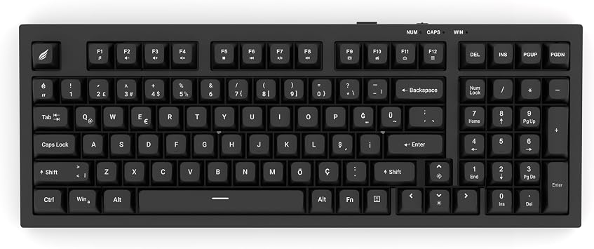 Hawk Gaming HK210 Membrane Rainbow Type C Wired Full Turkish Gaming Keyboard Black