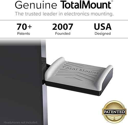 Miniatura 6 de TotalMount Soporte de monitor para auriculares y auriculares (soporte de grado premium ahorra espacio en el escritorio y protege los auriculares)
