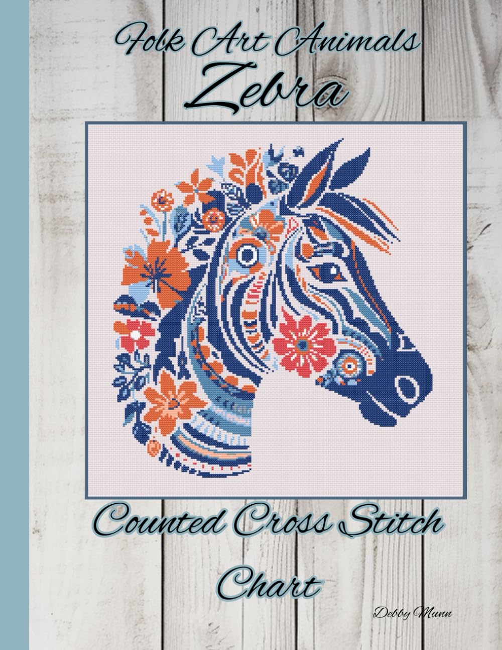 Folk Art Animals - Zebra: Counted Cross Stitch Chart