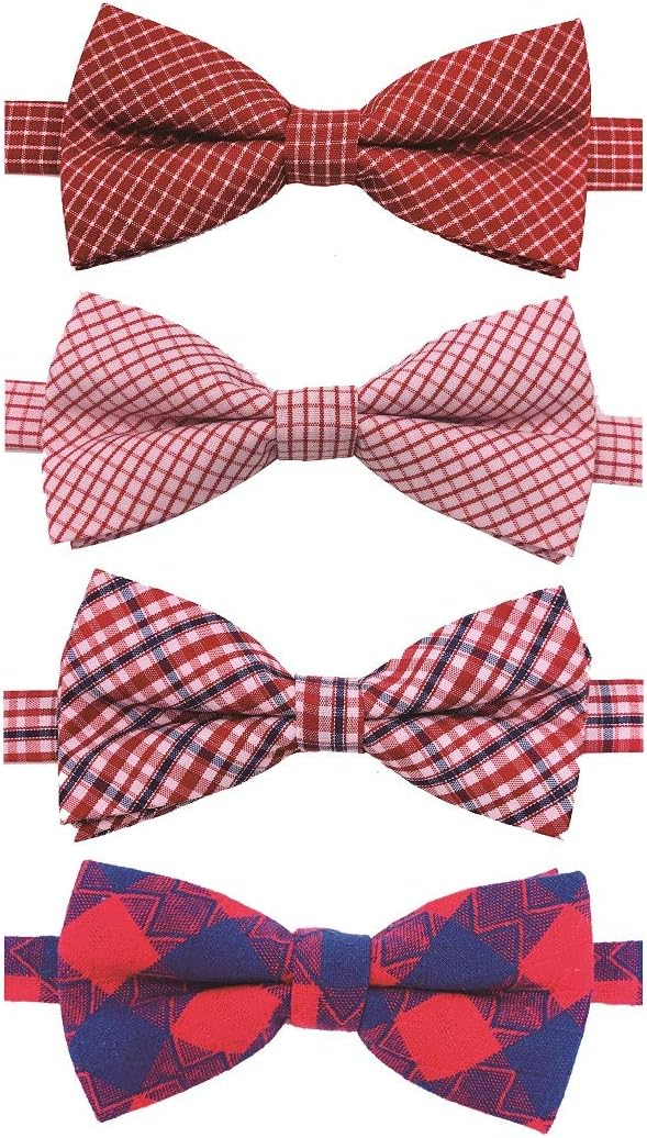 UIUIX Dog Bow Ties, 12 PCS Pet Bowties Cat Collars, Soft and Adjustable Plaid Collars for Small Medium Dogs and Adult Cats Grooming Accessories