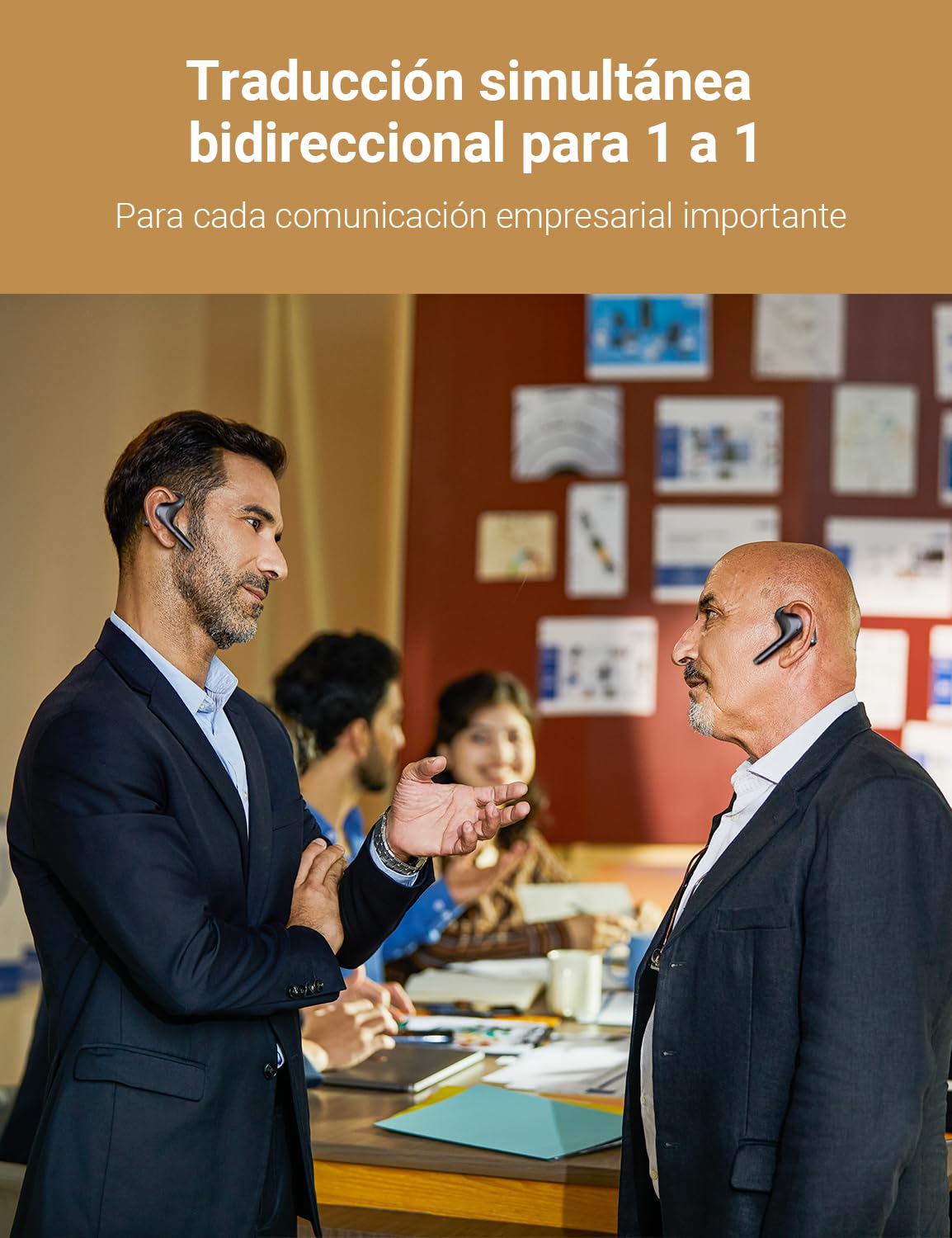 Timekettle W4 Pro Al Auriculares Intérpretes, Traducción Simultánea Bidireccional, Dispositivo Traductor que Soporta 40 Idiomas, auriculares traductor en tiempo real para Vídeos y Llamadas Telefónicas