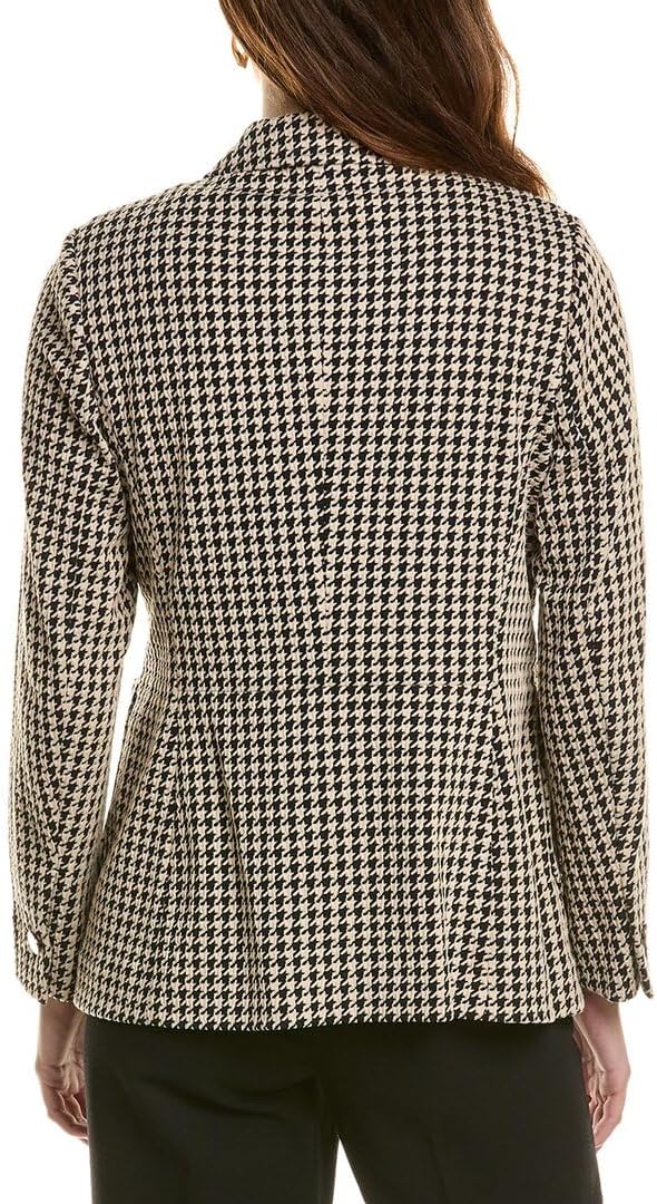 Anne Klein Knit Jacquard Faux Double Breasted Patch