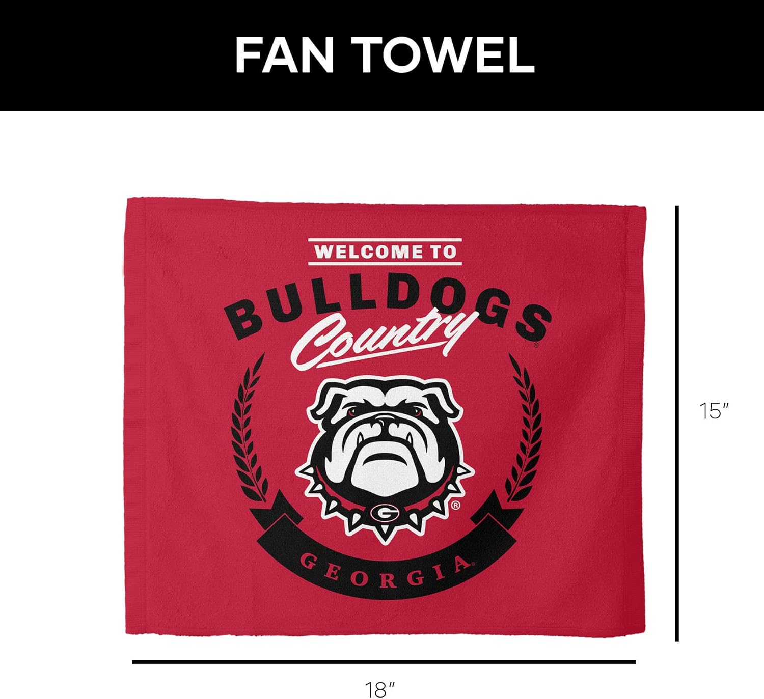 Northwest Georgia Bulldogs Welcome to Bulldogs Country Rally Fan Towel, 15 x 18 inches